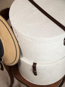 Boîtes de rangement rondes Rut, 2 élém., Blanc, Lot de différentes tailles