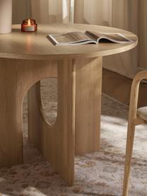 Tavolo rotondo Apollo, in diverse misure, Gambe: legno di quercia FSC (For, Legno di quercia laccato, Ø 100 cm