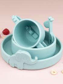 Dětský talíř Peekaboo, 100 % potravinářský silikon, Šalvějově zelená, Ø 16 cm