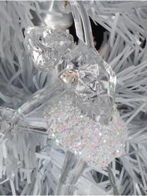 Adorno navideño de vidrio Ballerina, Acrílico, Transparente, An 10 x Al 15 cm