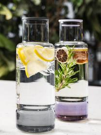 Waterkaraf Billund met kleurverloop, 1 L, Deksel: biocomposiet, Transparant, donkerblauw, 1 L