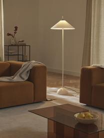Lampadaire avec socle en marbre Vica, Beige, haut. 160 cm