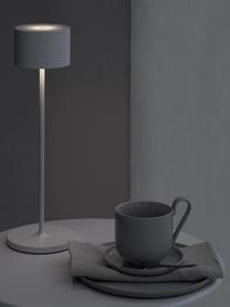 Lampada da tavolo portatile da esterno a LED Farol, Lampada: alluminio verniciato a po, Grigio, Ø 11 x Alt. 34 cm