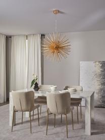 Große Design Pendelleuchte Soleil, Baldachin: Metall, beschichtet, Goldfarben, Ø 72 cm