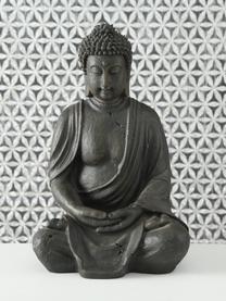 Oggetto decorativo Buddha, Materiale sintetico, Marrone scuro, Larg. 26 x Alt. 40 cm