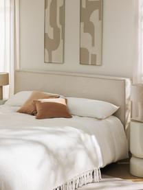Tête de lit matelassée Kamila, Blanc cassé, larg. 150 x haut. 80 cm