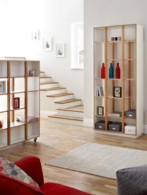 Étagère en bois  de chêne Newbuy, Blanc, bois de chêne, larg. 90 x haut. 210 cm
