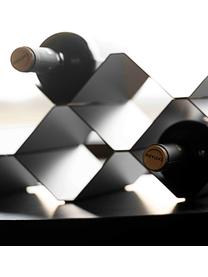 Casier à vin pour 9 bouteilles Rocks, Métal, enduit, Noir, larg. 51 x haut. 20 cm