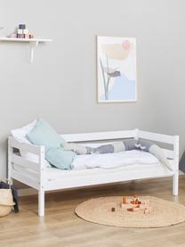 Kinderbett Eco Comfort aus Kiefernholz, 70 x 160 cm, Massives Kiefernholz, FSC-zertifiziert, Schichtholz, Weiß, B 70 x L 160 cm