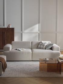 Canapé 3 places Melva, Tissu beige clair, larg. 238 x prof. 101 cm