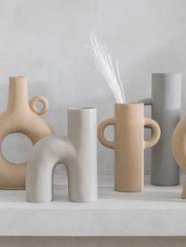 Vase design dolomie de forme organique Ovie, Dolomie, Gris, larg. 15 x haut. 20 cm