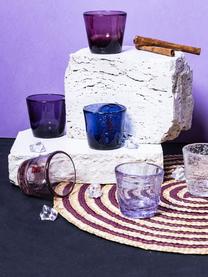 Verre à liqueur avec bulles d'air décoratives Cancun, 6 élém., Verre, Tons lilas, Ø 6 x haut. 6 cm, 70 ml