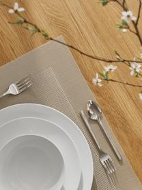 Kunststoffen placemats Trefl, 2 stuks, Kunststof, Lichtbeige, B 33 x L 46 cm