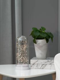 Décoration lumineuse Kupol, Blanc, transparent, Ø 11 x haut. 25 cm