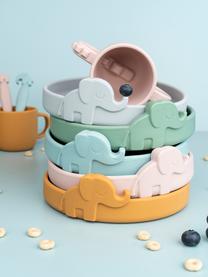 Plato infantil Peekaboo, 100% silicona, Verde salvia, Ø 16 cm