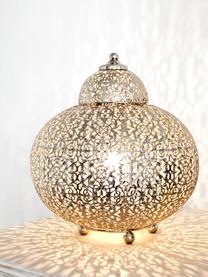 Nachtlampje Marocco in zilverkleur, Nikkel, Nikkelkleurig, Ø 26 x H 26 cm
