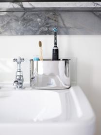 Vaso cepillo de dientes EasyStore, Exterior: acero inoxidable, Interior: plástico, Plateado, An 18 x Al 12 cm