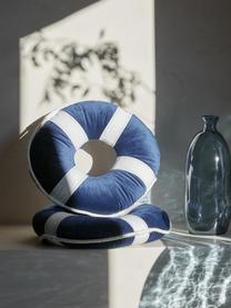 Rond kussen Duffle, Decoratie: 100% katoen, Blauw, Ø 35 cm