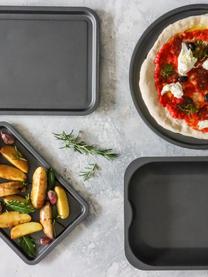 Sada pečicích plechů s nepřilnavou vrstvou KitchenCraft, 4 díly, Ocel s nepřilnavou vrstvou, Černá, Sada s různými velikostmi
