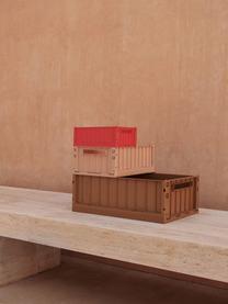 Klappbox Weston, >30% Recyceltes Kunststoff, Hellbraun, B 50 x H 20 cm