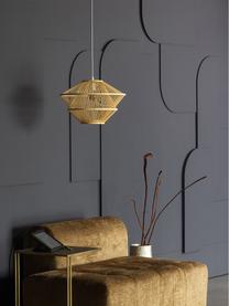 Bambusová závesná lampa Bamboo, Svetlohnedá, Ø 46 x V 31 cm