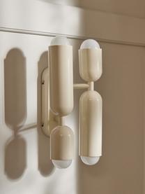 Applique a LED Ariane, Paralume: vetro acrilico, Struttura: metallo, Bianco latte, Larg. 19 x Alt. 39 cm