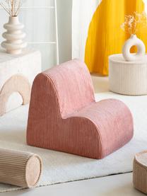 Corduroy kinderstoel Cloud, Bekleding: corduroy (100% polyester), Corduroy oudroze, B 50 x H 50 cm