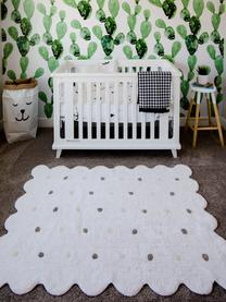 Tapis pour enfant tissé à la main Biscuit, Blanc, gris clair, beige clair, larg. 120 x long. 160 cm (taille S)