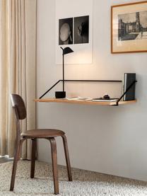 Nástenný pracovný stôl z dreva a kovu Rail, Svetlé drevo, Š 92 x H 45 cm
