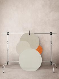 Alfombra artesanal de algodón con forma orgánica Angeli, 100% algodón, Tonos beige, naranja, An 120 x L 180 cm (Tamaño S)