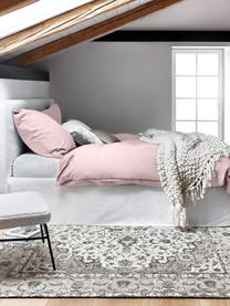 Poszewka na poduszkę z flaneli Biba, Jasny różowy, S 40 x D 80 cm
