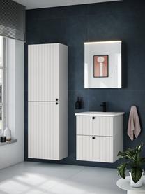 Koupelnová skříňka s umyvadlem a matným povrchem Emil, Světle šedá, Š 80 cm, V 67 cm