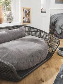 Cama para mascotas de interior/exterior Prado, Tapizado: 90% poliéster, 10% nylon , Estructura: aluminio con pintura en p, Gris antracita, An 110 x F 74 cm