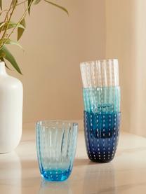 Wassergläser Kalahari, 6 Stück, Glas, Blautöne, Ø 9 x H 11 cm