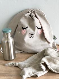 Kinder-Beutelrucksack Bunny, 100 % Bio-Baumwolle, GOTS-zertifiziert, Beige, Rosa, B 30 x H 35 cm
