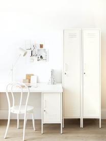 Kleiner Kleiderschrank Skinny, Stahl, pulverbeschichtet, Off White, B 35 x H 183 cm