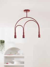 Stropná lampa Mia, Červená, Š 64 x V 67 cm