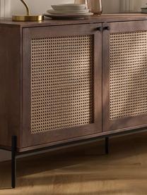 Retro komoda s vídeňskou pleteninou Vienna, Mangové dřevo, Š 165 cm, V 78 cm