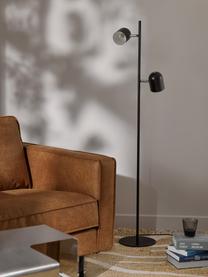 Lampa podłogowa z metalu Almo, Czarny, W 137 cm