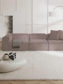 Módulo central de pana sofá Lennon, Tapizado: pana (92% poliéster, 8% p, Estructura: madera de pino maciza, ma, Patas: plástico Las patas están , Pana gris pardo, An 89 x F 119 cm