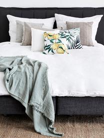 Poszewka na poduszkę z bawełny Coast, 100% bawełna, Zielony, biały, S 40 x D 40 cm