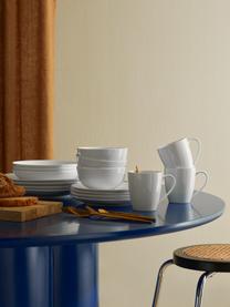 Snídaňové talíře z porcelánu Delight Modern, 4 ks, Porcelán, Bílá, Ø 20 cm