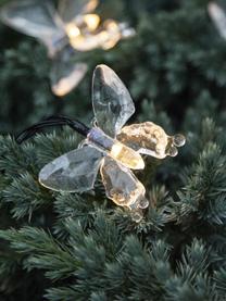 Solar Lichterkette Papillon, 280 cm, Lampions: Kunststoff, Schwarz, Transparent, L 280 cm