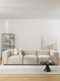 Chauffeuse modulable Lena, Tissu beige clair, larg. 76 x prof. 106 cm