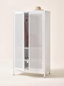 Armoire à 2 portes Hilla, Métal, enduit, Blanc, larg. 85 x haut. 162 cm