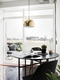 Tavolo da pranzo rotondo Snaregade, Ø 120 cm, Struttura: metallo verniciato a polv, Nero, Ø 120 x Alt. 73 cm