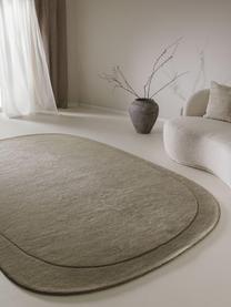 Ręcznie tkany dywan z wełny Shape, 100% wełna

Włókna dywanów wełnianych mogą nieznacznie rozluźniać się w pierwszych tygodniach użytkowania, co ustępuje po pewnym czasie, Oliwkowy zielony, S 160 x D 230 cm (Rozmiar M)