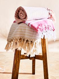 Ręcznik plażowy Freddy, Blady różowy, S 100 x D 180 cm