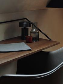 Nástěnný psací stůl ze dřeva a kovu Rail, Tmavé dřevo, Š 92 cm, H 45 cm