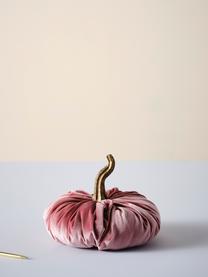 Decoratieve pompoen Pumpis, Ø 19 cm, 15% polyresin, 35% acryl, 25% polyester, 25% kwartszandvulling, Roze, Ø 19 x H 18 cm